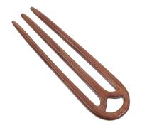 LRXIYODE Horquillas Vintage de Madera para Moños de 3 Puntas, Palitos para Cabello Grueso en Forma de U, Horquillas Chinas de Sándalo para Peinados Rápidos y Eventos Obsequios