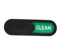 LRXIYODE Imán para Lavavajillas Doble Cara Señal Magnética Limpia y Sucia Diseño Ovalado Negro con Rojo y Verde Accesorios Resistentes para Cocina y Lavandería Indicador Práctico y Duradero