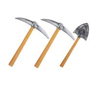 LRXIYODE Juego De Utilería Foam y Pala, Accesorios De Disfraz De Minero, Espuma Resistente, para Cosplay De Carnaval y Actuaciones Escenario, Set De 3 Piezas Pequeñas Compactas