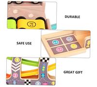 LRXIYODE Juguete Educativo de Coche Deslizante de para Madera Duradera y Regalo para Infancia Feliz