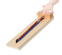 LRXIYODE Juguete Educativo para Trenzar Cabello para Niños, Kit de Madera Duradero, Práctica de Peinado para Desarrollo Motriz, Tamaño Mediano, Adecuado para Guardería y Aprendizaje