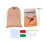 LRXIYODE Kalimba Teclas Piano Pulgar Creativo Instrumento Musical Portátil Madera Natural para Principiantes con Textura