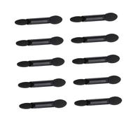 LRXIYODE Kit de 10 Aplicadores de Esponja para Sombra de Ojos Desechables de Doble Cabeza Diseño Ovalado Negro, Convenientes y Eficientes para Principiantes en Vacaciones y Actuaciones