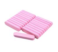 LRXIYODE Kit De 20 Mini Limas De Uñas De Doble Cara, Bloques Pulidores Reutilizables De Esponja Suave, Para Manicura y Pedicura Profesional, Cuidado De Uñas Acrílicas, Color Rosa