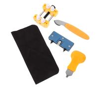LRXIYODE Kit De Herramientas para Reparación De Relojes Juego De Abre Cajas y Soporte para Carcasas De Reloj