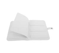 LRXIYODE Kit De Manicura Y Pedicura Organizador De Brocas Bolsa Para Brocas Estuche De Cuero Artificial Blanco