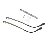 LRXIYODE Kit Reparación Gafas de Sol Patas Metálicas Color Cañón Tornillos de Repuesto y Destornillador Patilla Negra Cómoda para Uso Personal y Mantenimiento Fácil de Gafas sin Montura