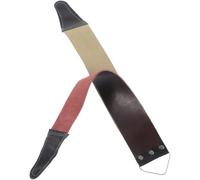 LRXIYODE Lona de Afilar de Cuero y Lienzo Grueso para Afilar Cuchillas de Afeitar Doble Filo Ligera y Resistente para Mantenimiento y Tijeras Color Aleatorio