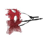 LRXIYODE Máscara Veneciana de Mano con Palo Diseño Dragón Rojo, Máscara de Mascarada para Fiesta y Carnaval, Accesorio Ligero y Reutilizable para Baile de Graduación y Disfraces