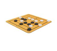 LRXIYODE Mesa Nine Mens Morris Portátil Tablero Único para Entretenimiento Familiar Estratégico para y Reuniones Multifuncional con Tablero Que de Alfombrilla para Ratón
