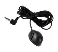 LRXIYODE Micrófono Externo para Coche Conector Jack 3,5 Mm, Micrófono Auxiliar de Audio Estéreo, Diseño Compacto, Material Abs Resistente, Compatible Radio de Vehículo para Mejorar Sonido