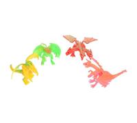 LRXIYODE Modelo de Dragón Volador Realista 4 Piezas, Juguete Decorativo de Animales Mitológicos Occidentales, Escultura Portátil para Decoración de Escritorio y Hogar