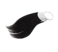 LRXIYODE Muestras de Colores de Cabello Humano 30 Mechones 3 Grados Kit para Formación en Peluquería Reutilizable Anillos Pvc para Prueba de Tintes y Técnicas Profesionales