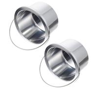 LRXIYODE Olla Interior para Calentador de Cera Depilatoria de Aluminio, Antiadherente, 100 Mm de Diámetro, Accesorio Profesional para Depilación en Salones y Uso Doméstico, Pack de 2
