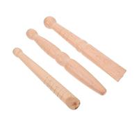 LRXIYODE Palos De Masaje De Madera 3 Unidades Para Reflexología y Acupresión, Portátil, Para Masaje De Pies En Casa, Accesorio Multifunción Para Estimular Puntos y Mejorar Circulación