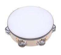 LRXIYODE Pandereta Infantil de Madera con Campanas Clases de Música Coros y Práctica Casa Pandereta de Percusión Manual para Principiantes y Escolares