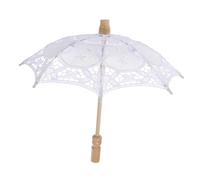 LRXIYODE Paraguas de Encaje para Boda Sombrilla Nupcial Vintage Mango de 43 CM y Diámetro de 45 CM Accesorio Decorativo para Fotografía de Novias y Eventos al Aire Libre
