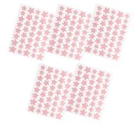 LRXIYODE Parches para Granos en Forma de Estrella 5 Unidades Adhesivos Invisibles Rojos para Cuidado Facial Compatibles Maquillaje y Reducción de Cicatrices Portátiles para Uso Diario y