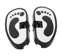 LRXIYODE Pedales de Triciclo para Pequeños de Plástico Blanco, Reposapiés Resistentes y Estables para Paseos Familiares Comunidad, 1 Par de Accesorios