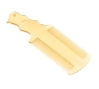 LRXIYODE Peine de Cuerno Pequeño Antiestático de Doble Cara para Hombres y Mujeres Peine de Dientes Finos para Eliminar Liendres y Caspa Herramienta Portátil para Cuidado Capilar Casa y