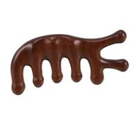 LRXIYODE Peine de Masaje Cabello de Madera de Sándalo 1 Unidad Diseño de Gran Tamaño Alivio de Tensión para Hombres y Mujeres Uso en Casa y Viajes