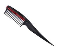 LRXIYODE Peine para Teñir el Cabello con Núcleo Desmontable Plástico Ligero Negro Rueda Roja Dientes Redondeados para Uso Profesional y Doméstico Peine para Peinar y Separar Cabello