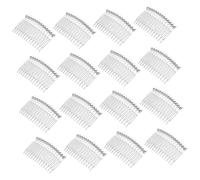 LRXIYODE Peines Transparentes de Plástico Decorativos y Cómodos 20 Cabello de Mujer Ideales para Bodas y Diferentes Tipos de Cabello