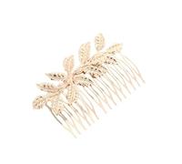 LRXIYODE Peineta de Aleación Cabello, 3 Unidades Detalle en Hoja, para Fiestas y Bodas, para Mujeres y Niñas