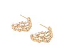 LRXIYODE Pendientes de Cobre Semicirculares con de Plata y Duraderos Accesorios de Joyería para Mujer y Niña