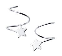 LRXIYODE Pendientes de Plata 925 Forma de Estrella, Finos y No Irritantes, Elegantes para Boda y Ocasión Especial, de Accesorios Oídos