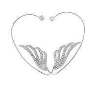 LRXIYODE Pendientes Ear Cuff Perforación Brazalete Ligero para Mujer Joyas Vintage con Diseño de Rhinestone para Fiestas y Cosplay