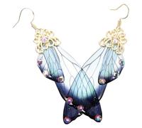 LRXIYODE Pendientes Largos De De Alas Pendientes De Gota De Moda Joyería De Metal Orejas Uso Diario y Ocasiones Especiales