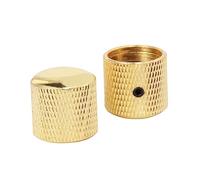 LRXIYODE Perillas Giratorias De Control De Volumen Eléctrico, Juego 2 Piezas Metálicas Doradas Tornillo, Accesorios Para Guitarra, Repuesto Resistente y Funcional Para Amplificador Guitarra