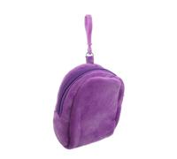 LRXIYODE Plush Coin Purse Small Keychain Pouch Compact Storage Bag For and Women Cute Candy Color Organizer