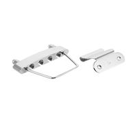 LRXIYODE Puente de Guitarra bajo Eléctrico de 4 Cuerdas Metálico Hueco, Repuesto Profesional para Reemplazo de Puente Cordal Rígido para Accesorios de Guitarra, Mejora Resonancia y Sustain