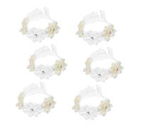 LRXIYODE Pulseras de Flores Artificiales para Bodas con Diseño Realista y Rhinestones para Madrinas Novias y Fiestas Ceremonias Aniversario