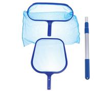 LRXIYODE Recogedor de Hojas para Piscina y Red para Quitar Hojas, pértiga telescópica Desmontable, 1 Juego, para estanques y Piscinas, fácil de Instalar