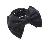 LRXIYODE Red De Redecilla Elástica Cabello Lazo Negro, Tocado De Lazo Para Mujeres, Tamaño Único, Transpirable y Ajustable, Adecuado Para Oficina, Baile y Uso Diario