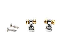LRXIYODE Retenedores de Cuerdas para Guitarra Eléctrica para Mantener Afinación y Evitar Abrasión 2 Piezas de Metal Tornillos, Guía Tipo Rodillo