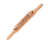 LRXIYODE Rodillo Muscular De Madera 43 Cm Palo De Masaje Manual Ruedas Masajeador Corporal Para Alivio Muscular, Relajación En Casa y Deporte, Adecuado Para Atletas y Fisioterapia