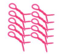 LRXIYODE Rulos Para Permanente De Silicona Para Mujer 10 Unidades Tamaño Pequeño 0.6 Cm Varillas Flexibles Reutilizables Para Peinados Rizos En Espiral Uso En Cabello Corto y Largo Rosa Fucsia