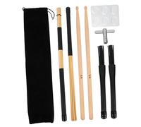 LRXIYODE Set de Baquetas para Batería con Bolsa de Almacenamiento, Ligeras Madera, Accesorios Creativos para Conciertos y Cafés, Adecuado para Adultos Principiantes
