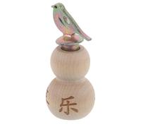 LRXIYODE Silbato de Pájaro de Madera Forma de Calabaza, Juguete Educativo Giratorio para, Imitador de Sonidos de Aves, Compacto y Portátil para Entrenamiento y Juegos al Aire Libre