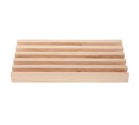 LRXIYODE Soporte de Madera para Dominó con Bandeja Organizadora Base para Soporte para Tren Mexicano y Exhibidor de Fichas para Mesa y Reuniones Familiares