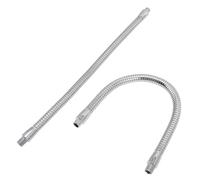 LRXIYODE Soporte Flexible para Foco LED de 300 MM Rosca 2 Piezas de Manguera Metálica de Cuello de Cisne Ajustable Accesorio de Iluminación para Poste de Luz Uso Profesional y Práctico