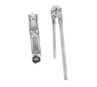 LRXIYODE Soporte para Cowbell y Splash Cymbal Montaje Compacto con Abrazadera de Extensión Resistente para Rack de Batería Compatible con Múltiples y Estilos Musicales