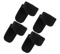LRXIYODE Soporte para los dedos del instrumento, Apoyapulgar de clarinete de silicona negro, 4 piezas, ayuda a tocar clarinete con más facilidad, para principiantes de pie o caminando
