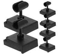 LRXIYODE Soporte para Micrófono de Escritorio Negro Base Ajustable Antideslizante 6 Piezas para Grabación Transmisión y Uso Casa o Tienda