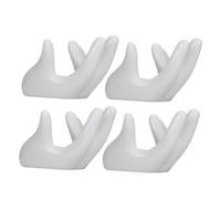 LRXIYODE Soporte Para Ocarina De Cerámica Forma De Mano, Compatible Ocarinas De 6 y 12 Agujeros, Soporte Estable Para Instrumentos Musicales Portátil, Pack De 4 Unidades Para Escritorio