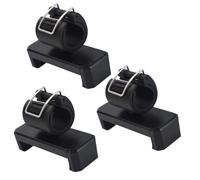 LRXIYODE Soporte para Teléfono Clip de Cierre de Seguridad Pinza para Teléfono Selfie Negra Tamaño Estándar Paquete de 3 Unidades Ligero y Compacto para Uso Exteriores